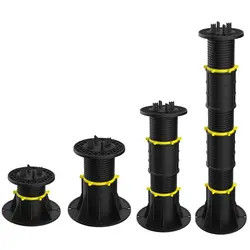 soutiens en céramique de piédestal réglable en plastique de 45mm-80mm de Decking parquetant extérieur