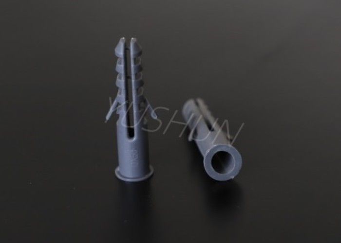 Grey Color Plastic Wall Plug léger ou foncé de 14*75mm en nylon en plastique vissent l'utilisation pour le mur