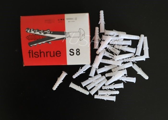 PE en plastique M6 M8 M10 M12 de l'ancre pp de vis bouchon de mur d'expansion en nylon de cloison sèche