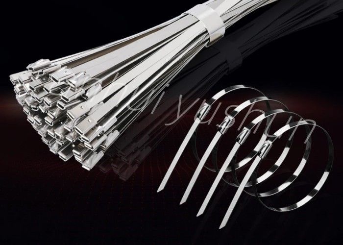 201/304/316 serre-câble inoxydable réutilisable en métal pour les fils de bondissement 4.5x450mm