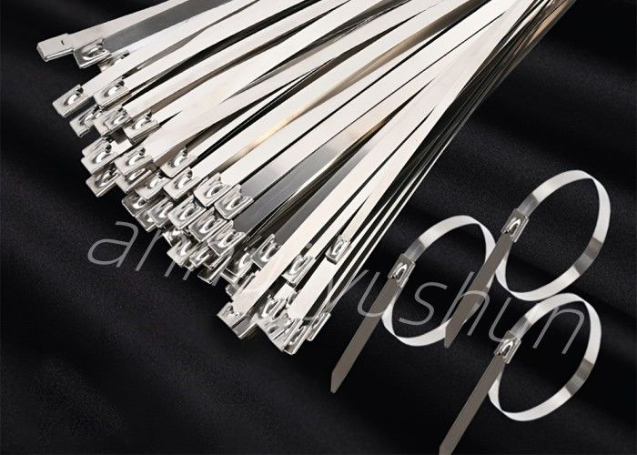 201/304/316 serre-câble inoxydable réutilisable en métal pour les fils de bondissement 4.5x450mm