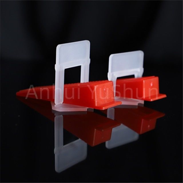 Clips de nivellement de carreaux de couleur rouge de 2mm système de nivellement de carreaux accessoires de carreaux Clips outils de Construction