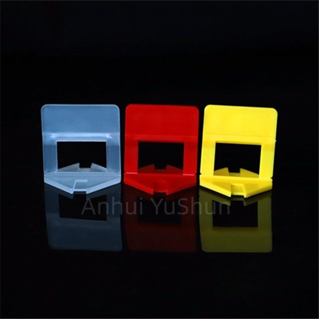 Clips de nivellement de carreaux de couleur rouge de 2mm système de nivellement de carreaux accessoires de carreaux Clips outils de Construction