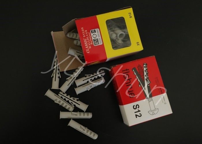 Le plastique augmentent des clous avec l'utilisation de vis de Grey Color Plastic Wall Plug de la lumière S6 de la vis 6mm pour le mur