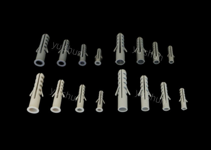 Toutes les tailles gris plastique paroi prise vis d'expansion couleur personnalisée