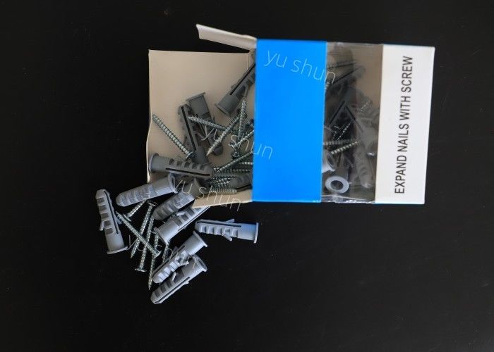 Pp en gros murent pour brancher l'ancre en nylon en plastique forte 8*40 le millimètre 100pcs/BagSuitable de PE de ménage en plastique d'OIN pour le panneau de fibres agglomérées