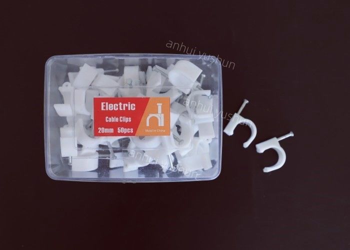 Clips de câbles en plastique de haute durabilité 4 mm - 25 mm pour la gestion de câbles intérieurs / extérieurs