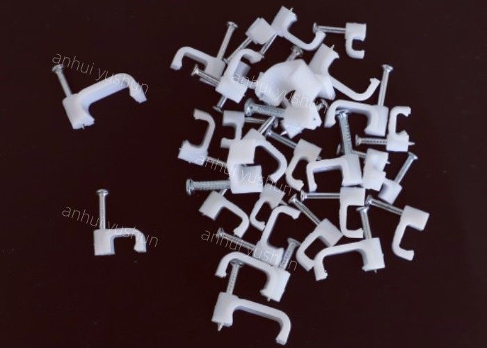 Le câble coaxial en plastique de haut d'élasticité PE de cercle cloue la couleur blanche de 6mm