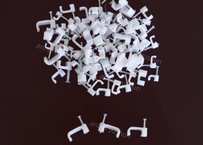 Le câble coaxial en plastique de haut d'élasticité PE de cercle cloue la couleur blanche de 6mm