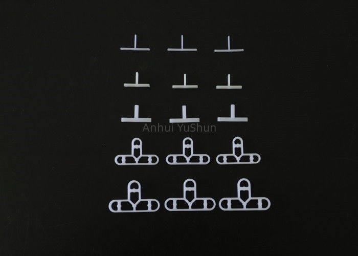 Type blanc d'ODM T agrafes en plastique d'entretoises de tuile pour l'installation de mur de plancher