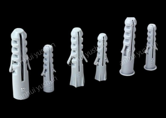 Vis à tête cylindrique en plastique de couleur grise 25-75mm 50pcs/sac à vendre à utiliser pour le mur