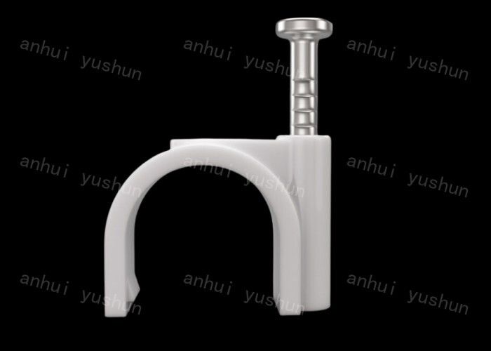 Clips de câble circulaires en plastique PP à haute élasticité faciles à installer pour une utilisation intérieure/extérieure