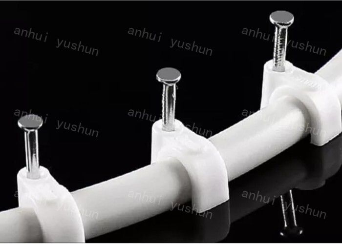 Clips de câble en plastique blanc PP pour la gestion des câbles Câblage électrique Support de serre-câbles en plastique/serre-câbles