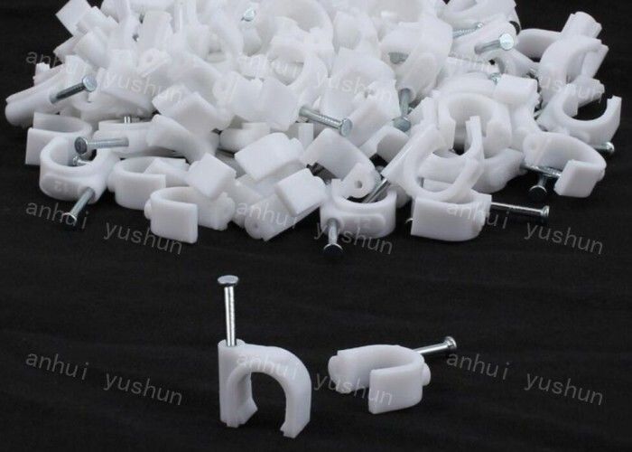 Clips de câble en plastique blanc 4mm-25mm Polyester pour sac/boîte Clip de câble de fil de cercle en plastique toutes tailles