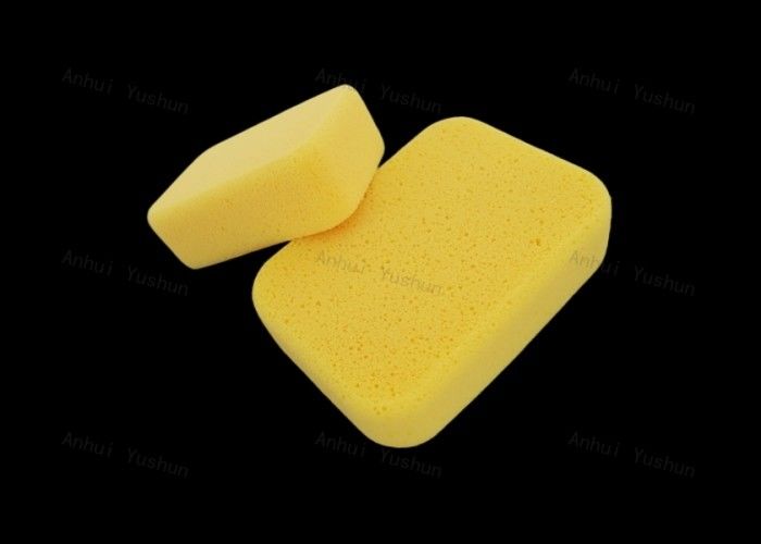Nettoyage professionnel d'éponge de coulis de tuile de rectangle pour la couleur jaune de tuiles