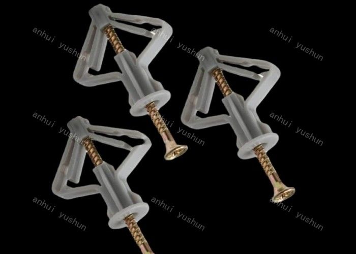 Ancrage murale en nylon plastique en plâtre de gypse Papillon Ancrage à bascule 32 mm 35 mm 45 mm Longueur