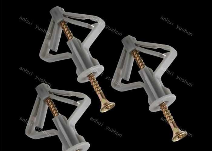 Ancre en plastique de cloison sèche d'ancre de vis bouchon de mur de papillon d'attache de Grey Wall Plug Screw Plastic