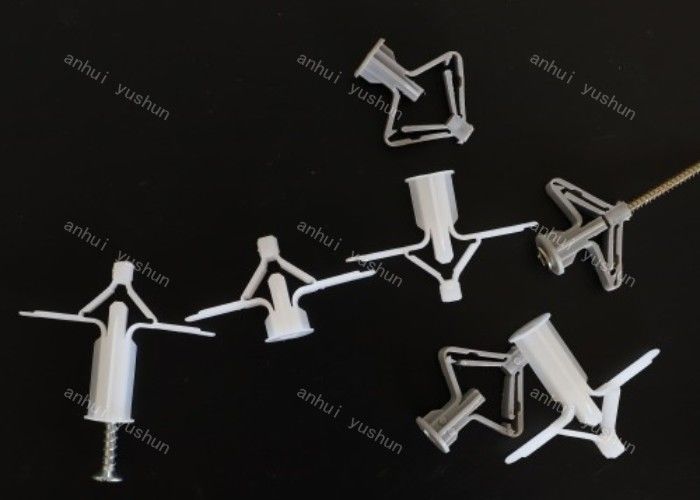 Ancre en plastique de cloison sèche d'ancre de vis bouchon de mur de papillon d'attache de Grey Wall Plug Screw Plastic